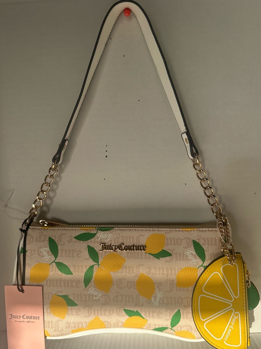 🍋 NWT Juicy Couture Fruitful Lemon Print Shoulder Bag & Coin Purse – Y2K Vibe! - Picture 14 of 16